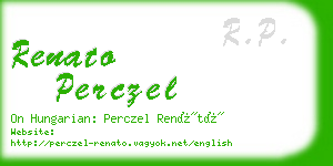 renato perczel business card